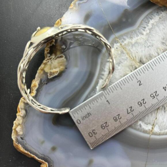 Carolyn Pollack Sterling Silver & Brass Dome Decorated Bracelet For Women - Picture 8 of 10